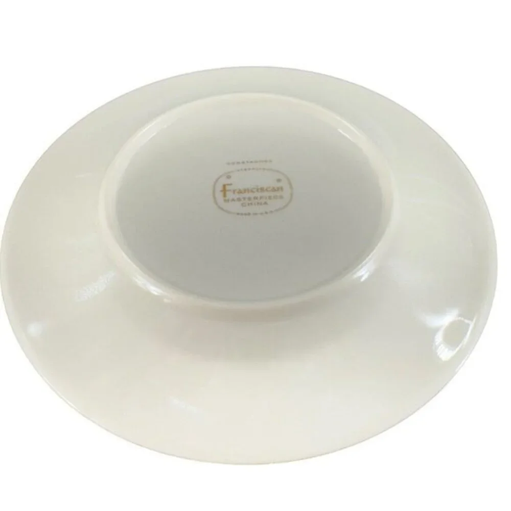 Franciscan Constantine‎ Vintage Porcelain Ceramic Dish Plate Set 5 Plates VTG